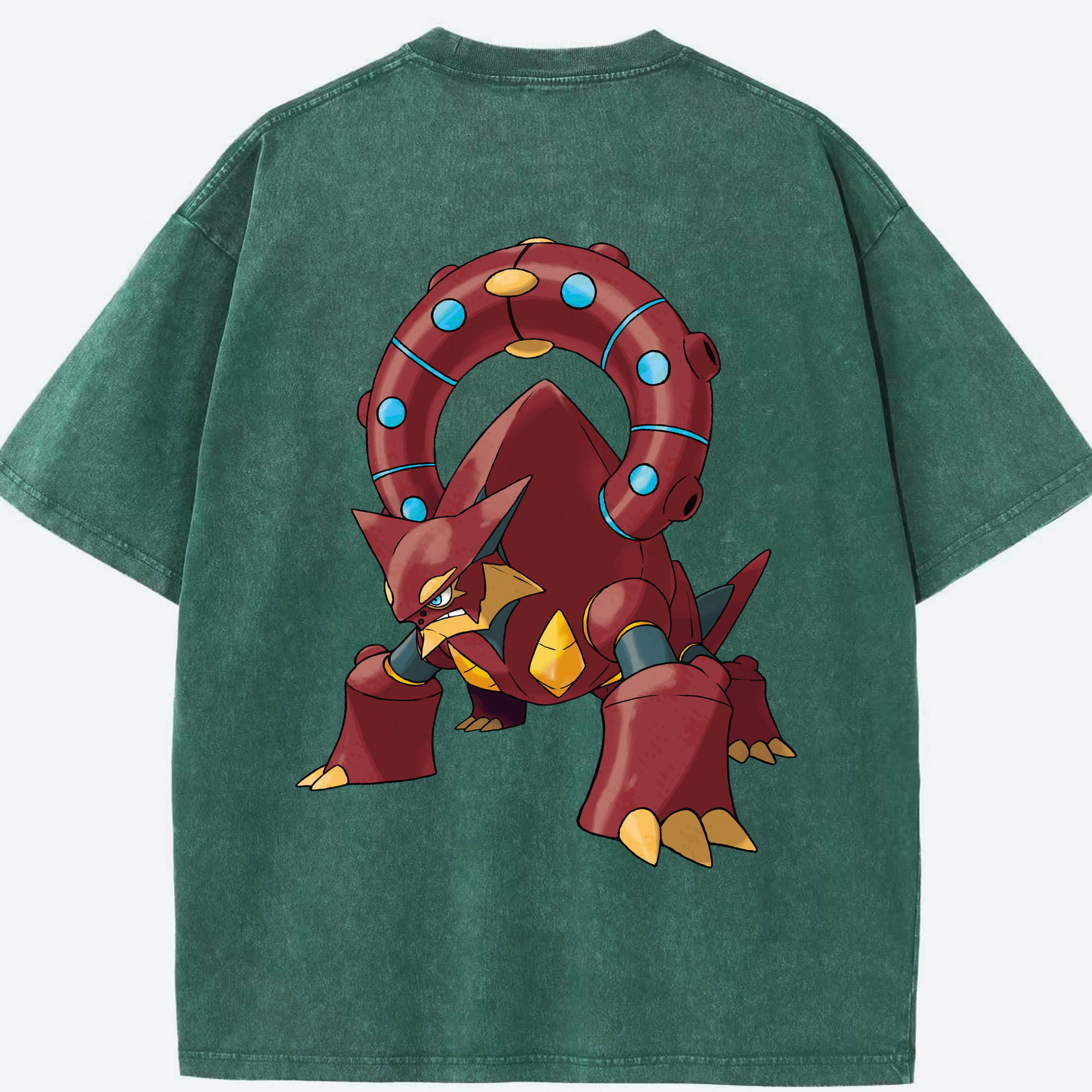 （画像用） ポケットモンスター Pokémon 綿100% ヴィンテージ風 半袖Tシャツ（背面プリント）